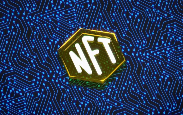 a logo with a blue background
