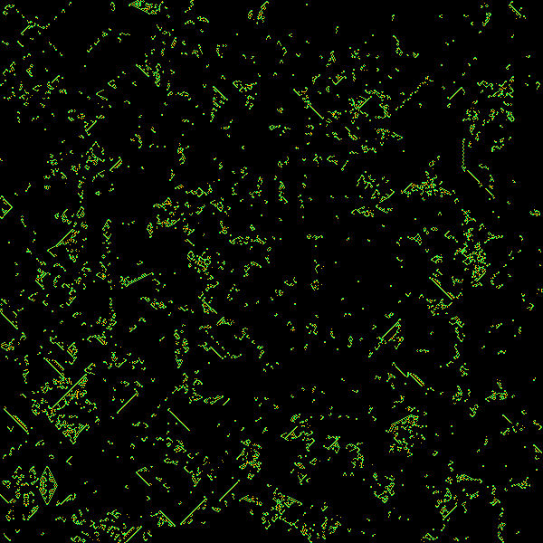 Brian's Brain on a balanced square grid